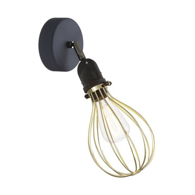 Creative Cables Eiva Drop - buiten- en/of badkamerwandlamp met siliconen bevestiging - Ø 12,5 x 15 x 21 cm - IP65 - brons