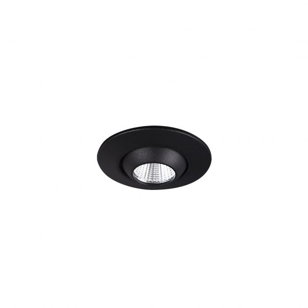 Maxlight Yuca Round - inbouwspot - Ø 55 mm, Ø 45 mm inbouwmaat - 3W LED incl. - zwart