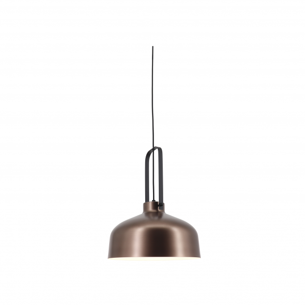 Artdelight Mendoza - hanglamp - Ø 37,5 x 176 cm - brons en zwart