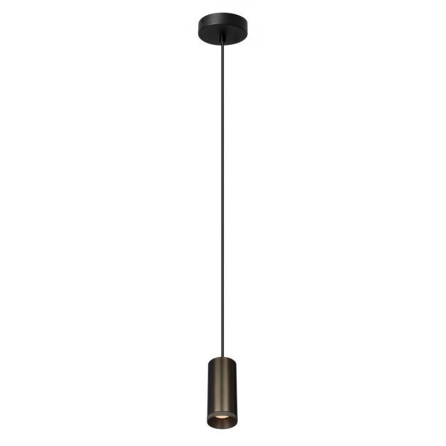 Artdelight Milano - hanglamp - Ø 6,5 x 150 cm - licht brons 