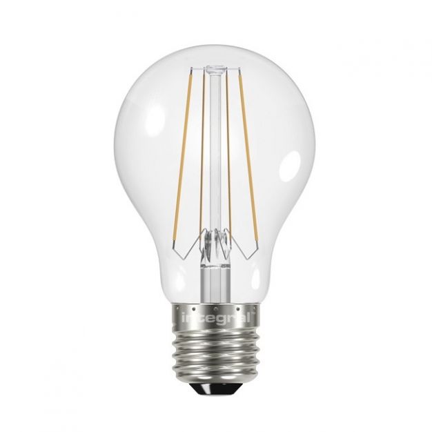 Integral LED-lamp - E27 - Ø 6 x 10,8 cm - 6W niet dimbaar - 2700K - transparant