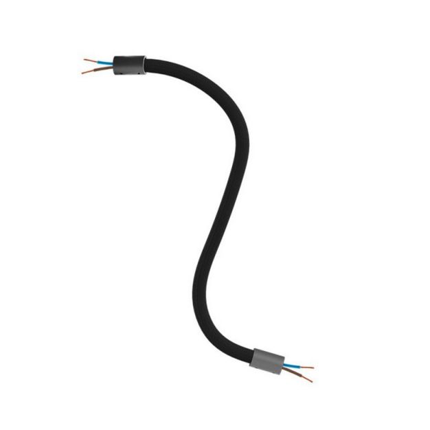 Creative Cables - Flexibele buis bekleed met textiel - 30 cm - zwart