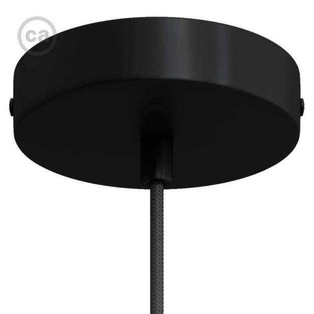 Creative Cables - plafondrozet - Ø 12 x 2,5 cm - zwart