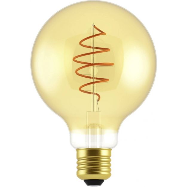 Nordlux LED filament lamp - Ø 9,5 x 14 cm - E27 - 5W dimbaar - 2000K - amber