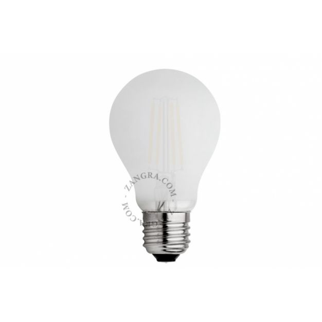 Zangra - LED filament lamp - Ø 6 x 10,5 cm - E27 - 6,5W dimbaar - melkglas