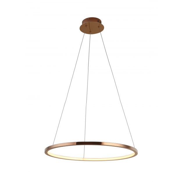 Maxlight Queen - ronde hanglamp - 50 x 158 cm - 14W LED incl. - koper kleur (laatste stuk!)
