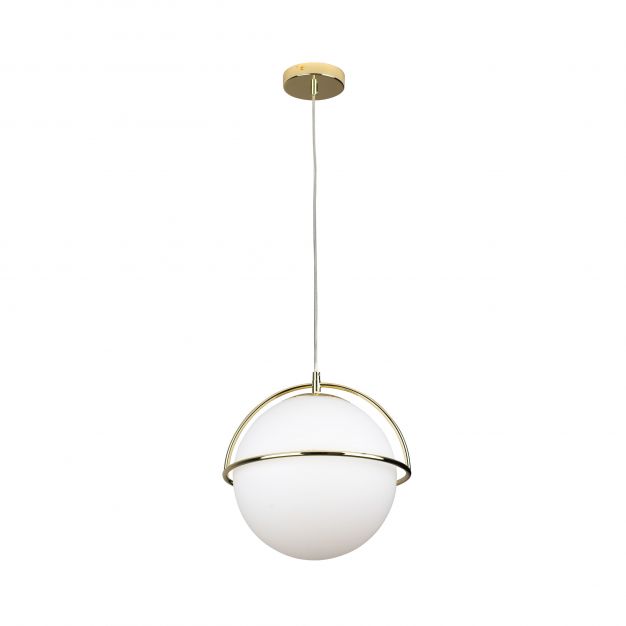 Maxlight Saturn - hanglamp - Ø 34 x 160 cm - goud
