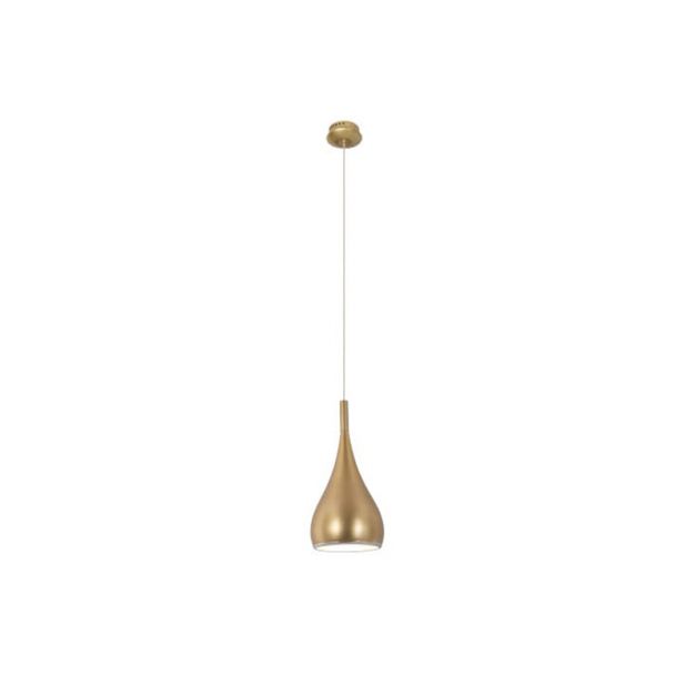 Maxlight Vigo - hanglamp - Ø 16 x 120 cm - goud