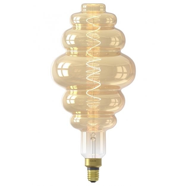 Calex Paris Gold LED lamp - Ø 20 x 40,5 cm - E27 - 6W dimbaar - 2200K - amber