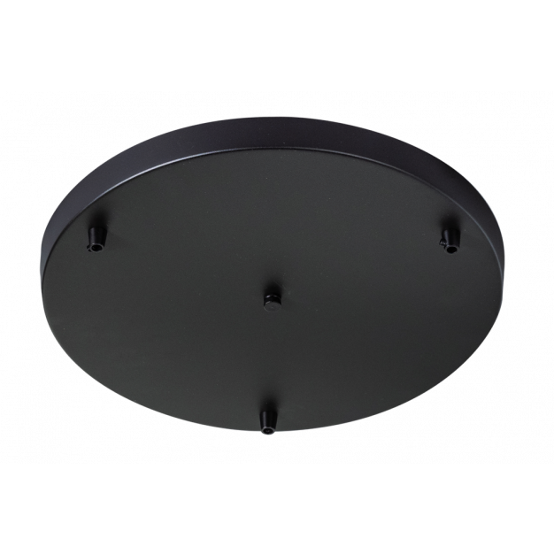 ETH - ronde plafondkap voor 3 lichtpunten - Ø35 x 3 cm - poederzwart
