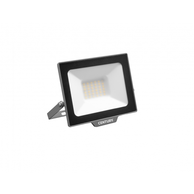 Century Italia Smile - verstraler met sensor - 15,4 x 2,9 x 15 cm - 30W LED incl. - 4000K - IP65 - zwart