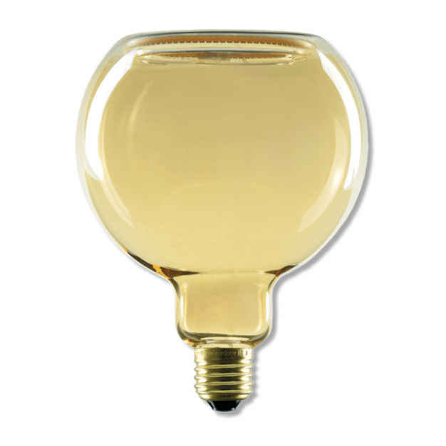 Segula LED lamp - Floating Line - Ø 12,5 x 16,5 cm - E27 - 6W dimbaar - 1900K - amber