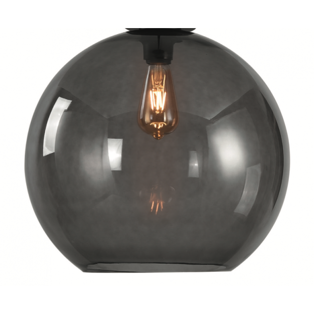 Artdelight Marino - glazen lampenkap - Ø 40 cm - gerookt