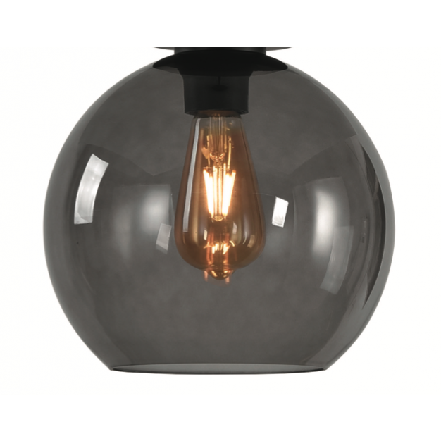 Artdelight Marino - glazen lampenkap - Ø 25 cm - gerookt