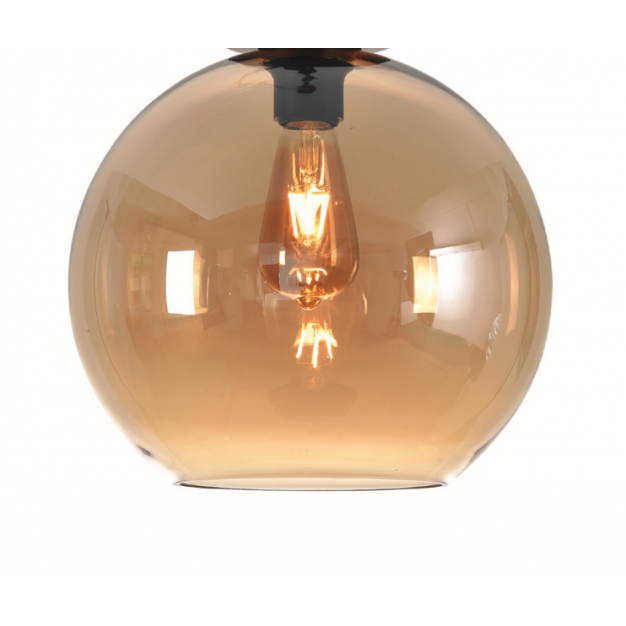 Artdelight Marino - glazen lampenkap - Ø 30 cm - amber