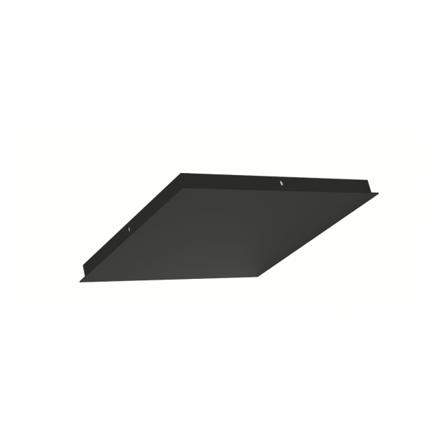 Artdelight Plate - plafondplaat uitbreidbaar tot 5 lampen - 35 x 35 x 3 cm - zwart