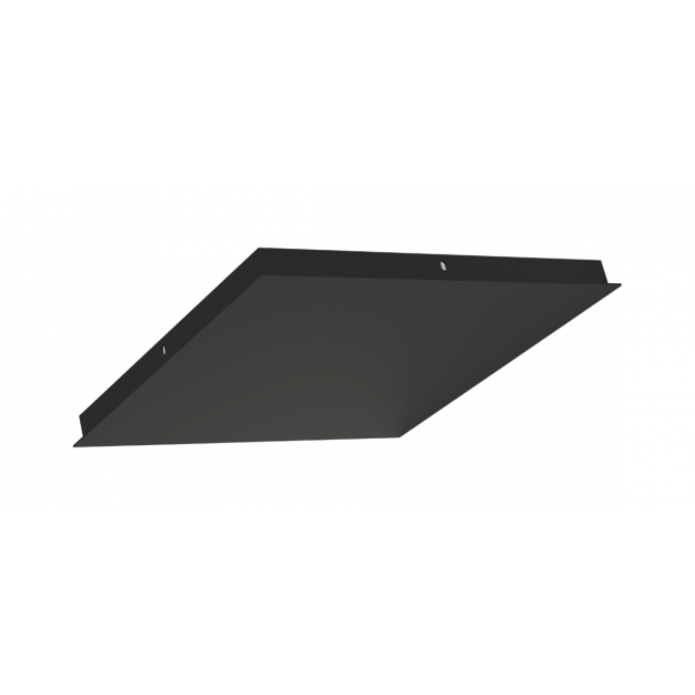 Artdelight Plate - plafondplaat uitbreidbaar tot 7 lampen - 45 x 45 x 3 cm - zwart