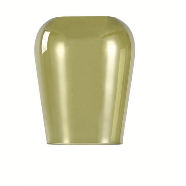 Artdelight Tombo - glazen lampenkap - Ø 12,5 x 15,5 cm - licht groen