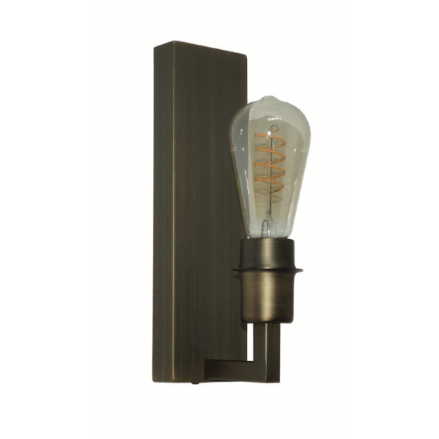 Artdelight Movano - wandverlichting -  13 x 8,7 x 17,8 cm - donker brons