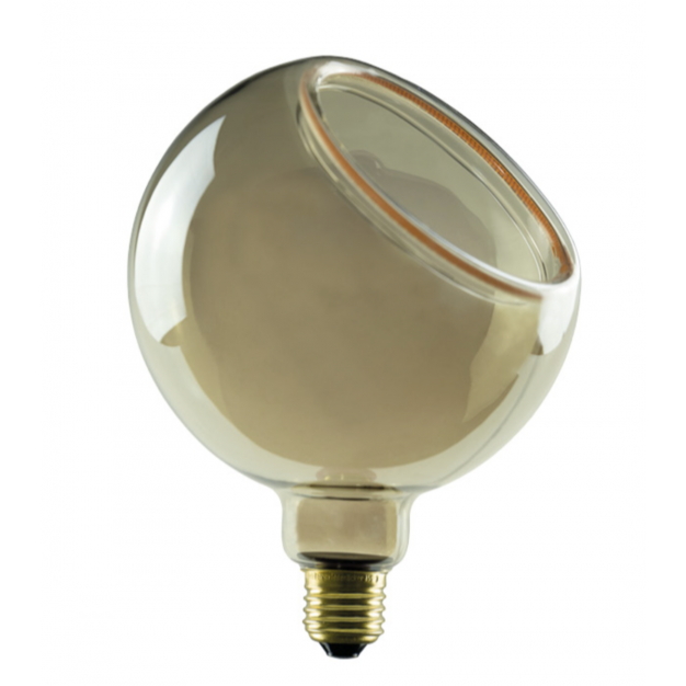 Segula LED lamp - Floating Globe Angle - Ø 15 x 20 cm - E27 - 6W dimbaar - 1900K - gerookt