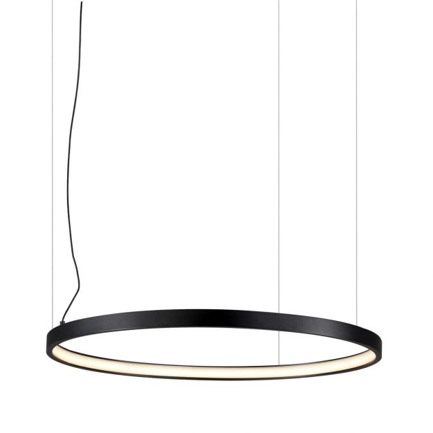 VK Lighting Circulus - hanglamp - Ø 65,9 x 200 cm - 30W dimbare LED incl. - zwart