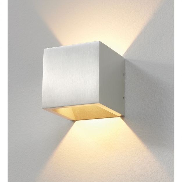 Artdelight Cube - buiten wandverlichting - 10 x 10 x 10 cm - 6W dimbare LED incl. - IP54 - aluminium
