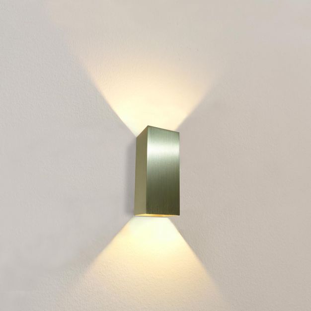 Artdelight Dante XL - wandverlichting - 9 x 10 x 24 cm - mat goud
