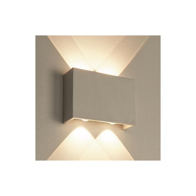 Projectlight Helmut - wandverlichting - 8 x 4 x 12,5 cm - 7W dimbare LED incl. - wit  