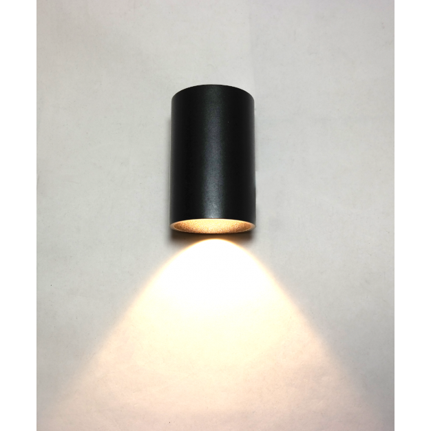 Artdelight Brody - wandlamp - Ø 7,2 x 11 cm - 4W LED incl. - IP54 - zwart