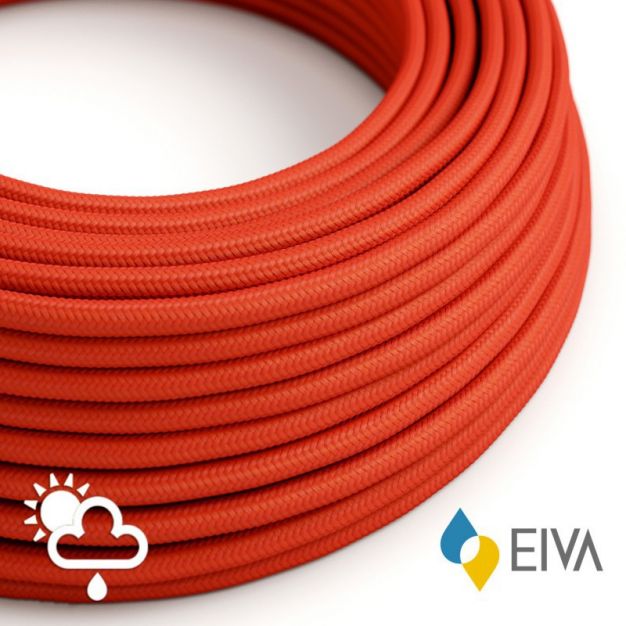 Creative Cables EIVA - textielsnoer - IP65 - per 100 cm - rood