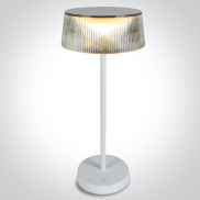 ONE Light Portable Table Lights - oplaadbare tafellamp - Ø 15,4 x 37 cm - 2W dimbare LED incl. - IP44 - wit