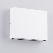 Nova Luce Tick - buiten wandverlichting - 11,5 x 9 x 3 cm - 7W LED incl. - IP54 - zandwit