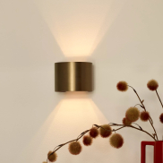 Lucide Xio - wandverlichting - 13 x 11 x 9,7 cm - 3,5W dimbare LED incl. - koffie