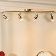 Lucide Caro 4 - opbouwspot - 78 x 9 x 13 cm - 4 x 5W LED incl. - satijn chroom