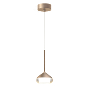 Artdelight Phoenix - hanglamp - Ø 11,6 x 8,2 cm - 7W dimbare LED incl. - champagne