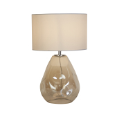 Searchlight Devon - tafellamp - Ø 28 x 45 cm - champagne