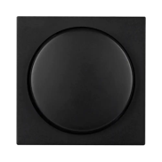 Ion Industries V1/J1 - centraalplaat met enkelvoudige dimmerknop - mat zwart