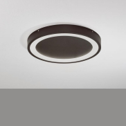 Nova Luce Nodi - plafondlamp - Ø 45 x 5 cm - 30W LED incl. - koffiebruin