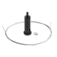 KLUS RG-1 - bevestigingsset inclusief kabel 100cm - zwart