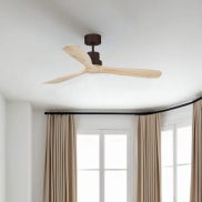 Faro Lantau L - plafondventilator - Ø 132 cm - bruin en den