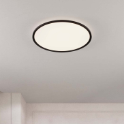 Nova Luce Aoton - plafondlamp - Ø 60 x 5 cm - 55W dimbare LED incl. - zandzwart