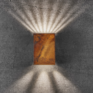 Nordlux Fold 10 - buiten wandverlichting - 10,6 x 14,9 x 4,5 cm - 2 x 3,75W LED incl. - IP54 - corten