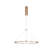 Nova Luce Dion - magnetische cirkelvormige structuur - Ø 60 x 120 cm - geschikt tot maximum 60W LED - satijn goud