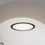 Nova Luce Perfect Profile Trimless - inbouwspot - Ø 440 mm, 420 mm inbouwmaat - 24W dimbare LED incl. - 3000K - zwart