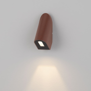 Nova Luce Soren - buiten wandverlichting - 4 x 9,7 x 5,8 cm - 3W LED incl. - IP65 - corten