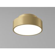 Artdelight Chicago - plafondlamp - Ø 15 x 6,8 cm - 9,8W dimbare LED incl. - warm goud
