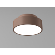 Artdelight Chicago - plafondlamp - Ø 15 x 6,8 cm - 9,8W dimbare LED incl. - brons geborsteld