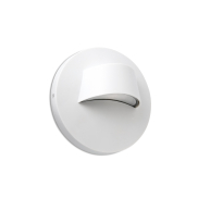 Faro Brow - wandverlichting - Ø 12 x 7 cm - 3W LED incl. - IP44 - mat wit