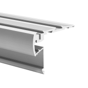KLUS STEPUS - LED profiel voor trapranden - 5,71 x 7,97 cm - geanodiseerd zilver
