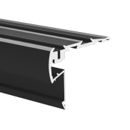 KLUS STEPUS - LED profiel voor trapranden - 5,71 x 7,97 cm - zwart